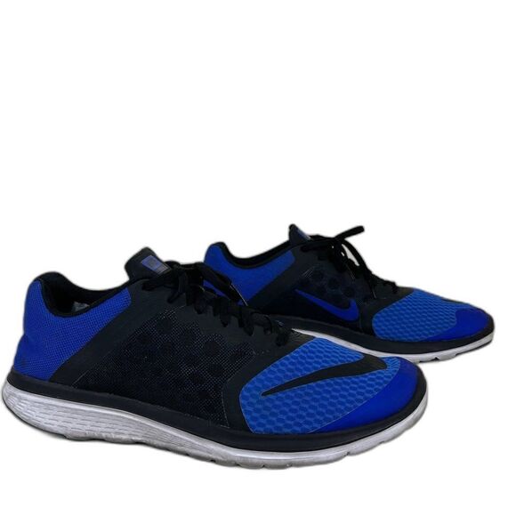Nike Other - Nike Mens Size 11 FS Lite Run 3 Blue Black Mesh Lace Up Sneakers Shoes Athletic